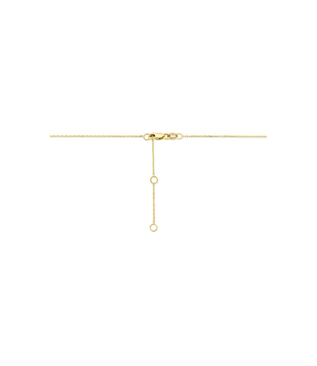 Tomylo hanger met collier goud 14k & labgrown diamant hart 1.00ct Vs/DE 41-43-45cm