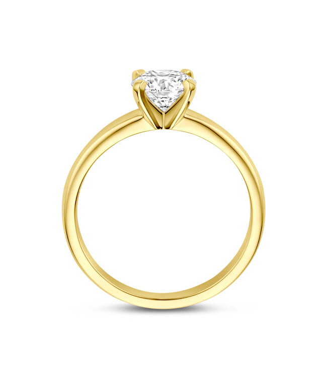 Tomylo Ring goud 14k & labgrown diamant 1.00ct Vs/G maat 56