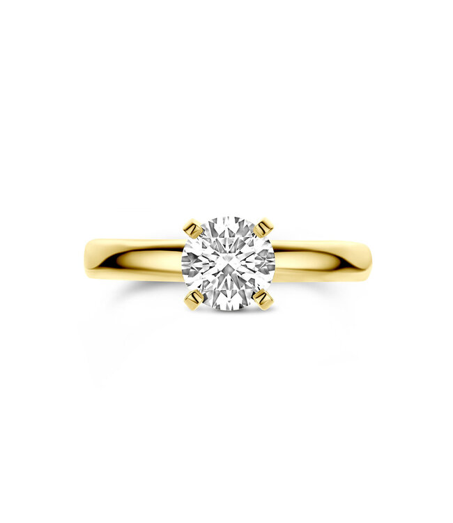 Tomylo Ring goud 14k & labgrown diamant 1.00ct Vs/G maat 56