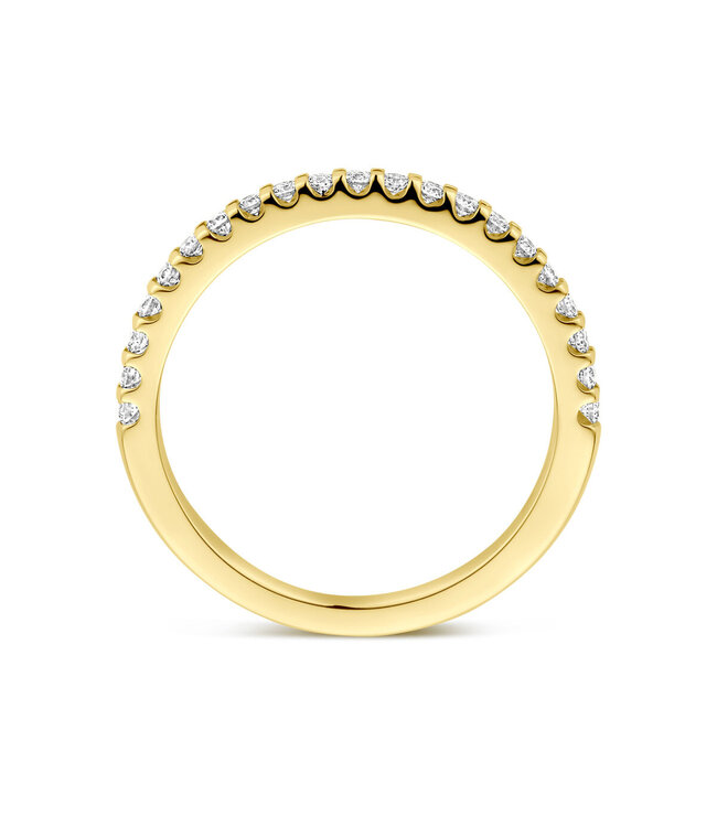 Tomylo ring goud 14k & labgrown diamant 0.25ct. Si/H maat 54