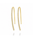 Noor Noor oorhangers goud met diamant 0.26ct W/Si