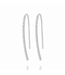 Noor Noor oorhangers witgoud 14k met diamant 0.26ct W/Si