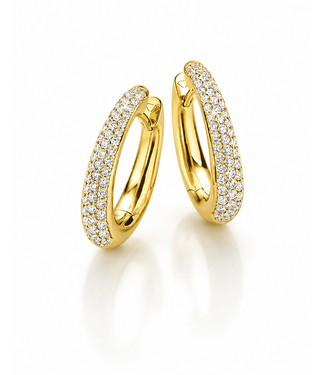 Noor Noor oorringen goud 14k met diamant 0.96ct. Si/W