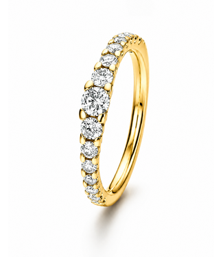 Noor Noor ring goud 14k met diamant 0.50ct. Si Wes maat 55