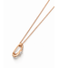 Noor collier met hanger roségoud 14k met diamant 0.48ct Si/Wes