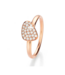 Noor Noor ring roségoud met 0.22ct diamant W/Si 53