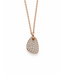 Noor Noor collier met hanger roségoud 14k met diamant 0.38ct Si/Wes