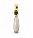 ROEMER by Bregje ROEMER by Bregje hanger met maansteen en groene saffier 14K geelgoud