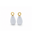 ROEMER by Bregje ROEMER by Bregje oorbelhangers met chalcedoon 14K geelgoud