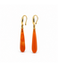 ROEMER by Bregje ROEMER oorhangers met carneool 14K geelgoud