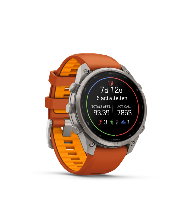Garmin  fēnix 9 Pro – inReach, 010-04336-01 47 mm Multisport smartwatch met oranje band