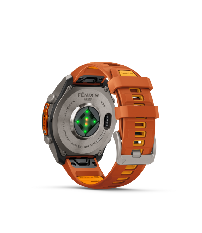 Garmin  fēnix 9 Pro – inReach, 010-04336-01 47 mm Multisport smartwatch met oranje band