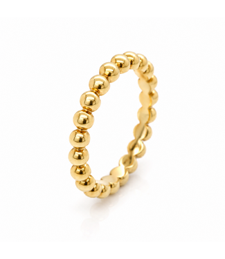 ROEMER by Bregje ROEMER by Bregje geelgouden ring met bolletjes