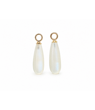 ROEMER by Bregje ROEMER by Bregje Oorbelhangers 14k geelgoud met Maansteen