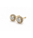 ROEMER ROEMER oorstekers 18k geelgoud met diamant Halo 0.40ct
