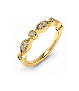 ROEMER ROEMER Ring 14k geelgoud met diamant 0.16ct maat 52