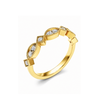 ROEMER ROEMER Ring 14k geelgoud met diamant 0.19ct maat 51
