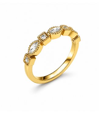 ROEMER ROEMER Ring 14k geelgoud met diamant 0.24ct maat 54