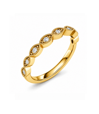 ROEMER ROEMER Ring 14k geelgoud met diamant 0.08ct maat 54