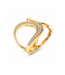 ROEMER Ring 14k geelgoud met diamant 0.18ct maat 54