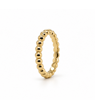 ROEMER by Bregje ROEMER by Bregje ring bolletjes 14k geelgoud ringmaat 51