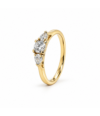 ROEMER ROEMER Ring met diamanten Trilogy 0.43ct maat 52