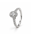 ROEMER ring 18k witgoud Ovale met diamant 0.45ct 53
