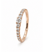 Noor Noor ring roségoud 14k met diamant 0.50ct W/Si maat 54