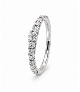 Noor Noor ring witgoud 14k met diamant 0.50ct. Si Wes maat 55