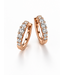 Noor Noor oorringen roségoud 14k met diamant 0.50ct W/Si