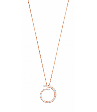 Noor Noor hanger rosegoud 14k met diamant 0.70ct W/Si