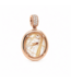 Positano Positano hanger 18k roségoud met 0.14ct diamant en 11.21ct Rutielkwarts 6543/PRUT