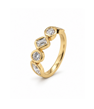 Positano Positano ring goud 14k met 0.90ct diamant maat 54