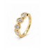 Positano ring goud 14k met 0.90ct diamant maat 54