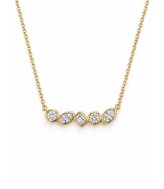 Positano Positano collier/hanger goud 14k met 0.90ct diamant