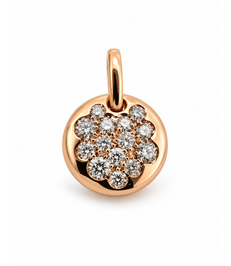 Positano Positano hanger roségoud 14k met 0.19ct diamant