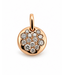Positano hanger roségoud 14k met 0.19ct diamant