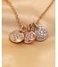 Positano hanger roségoud 14k met 0.19ct diamant