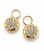 Positano Positano oorbelbedels goud 14k met 0.40ct diamant