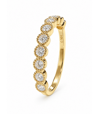 ROEMER ROEMER geelgouden ring 14K vintage motief met diamant