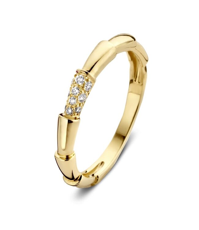 Excellent ring goud 14k met diamant 0.09ct. H/Si1 RP117401-56