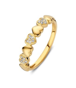 Excellent Jewelry Excellent ring goud 14k met diamant 0.09ct. H/Si1 RX117909-54