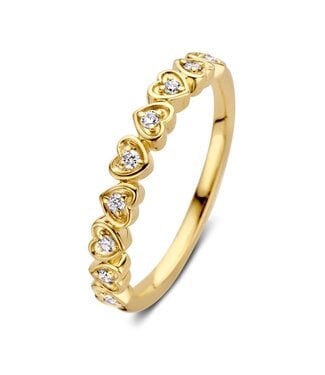 Excellent Jewelry Excellent ring goud 14k met diamant 0.12ct H/Si1 RG117331-52