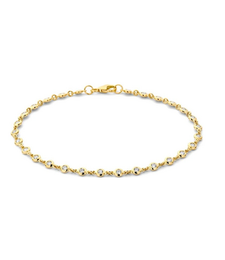 Excellent Jewelry Excellent armband goud 14k met diamant 0.61ct.