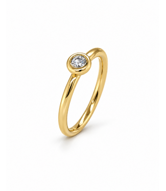 ROEMER by Bregje ROEMER by Bregje Ring 14k geelgoud met Diamant 0.10ct maat 17