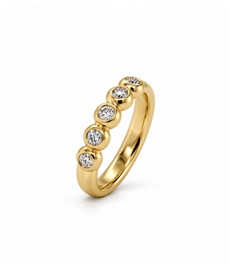 ROEMER by Bregje ROEMER by Bregje Ring Amaris 14k geelgoud met diamant 0.30ct maat 16