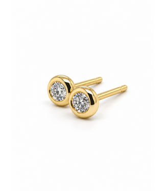 ROEMER by Bregje ROEMER by Bregje oorstekers 14k geelgoud met Diamant 0.18ct