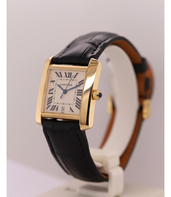 Cartier Pre-owned Horloge Tank Francaise 18k geelgoud 1840