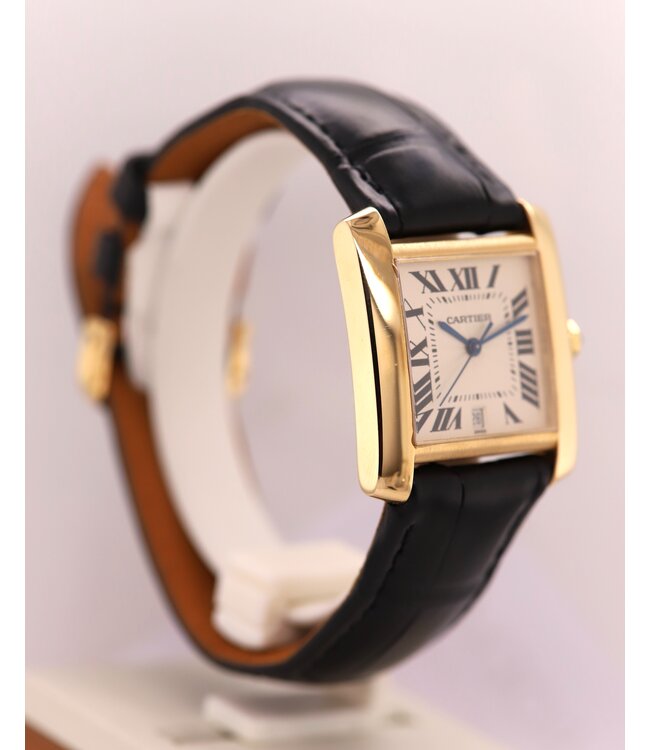Cartier Pre-owned Horloge Tank Francaise 18k geelgoud 1840