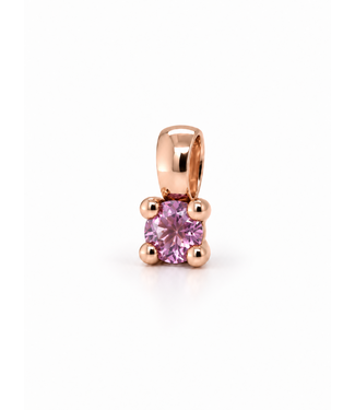 ROEMER by Bregje ROEMER by Bregje Hanger Lily 18k roségoud met roze Amethyst